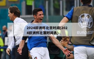 2024欧洲杯北京时间(2024欧洲杯比赛时间表)